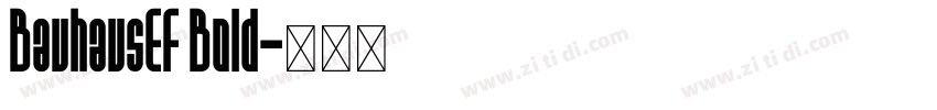 BauhausEF Bold字体转换